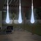 Solar String Lights Set Of 2 Led Tear Drop Outdoor 30 Bulbs Cool 8 Modes